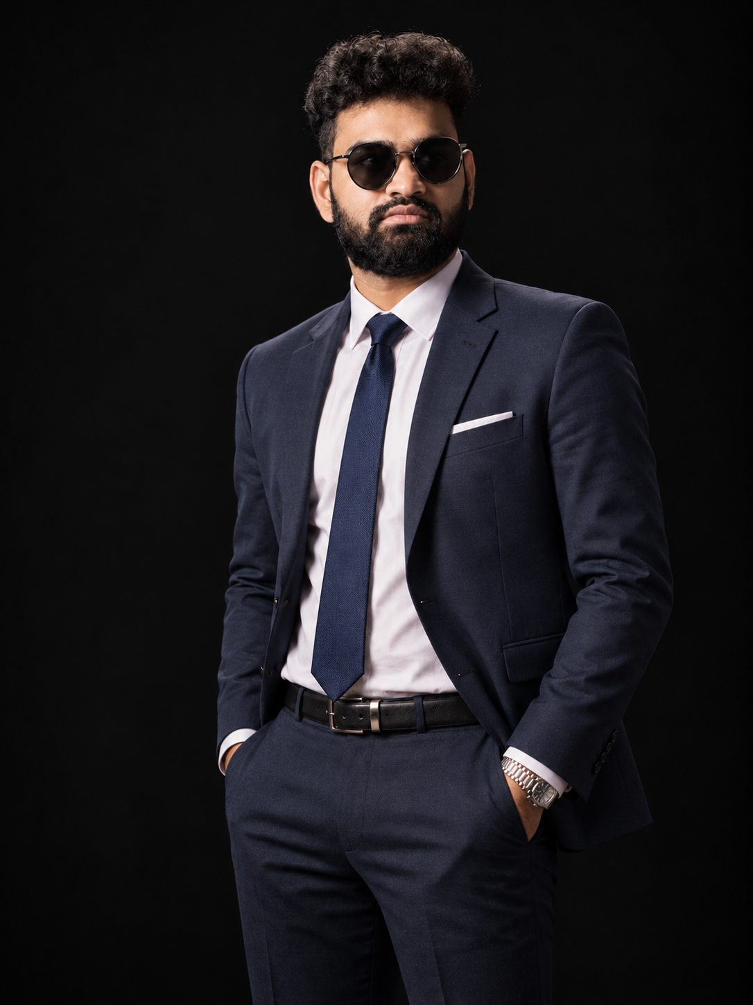 Portrait of Sudip KC in a suit